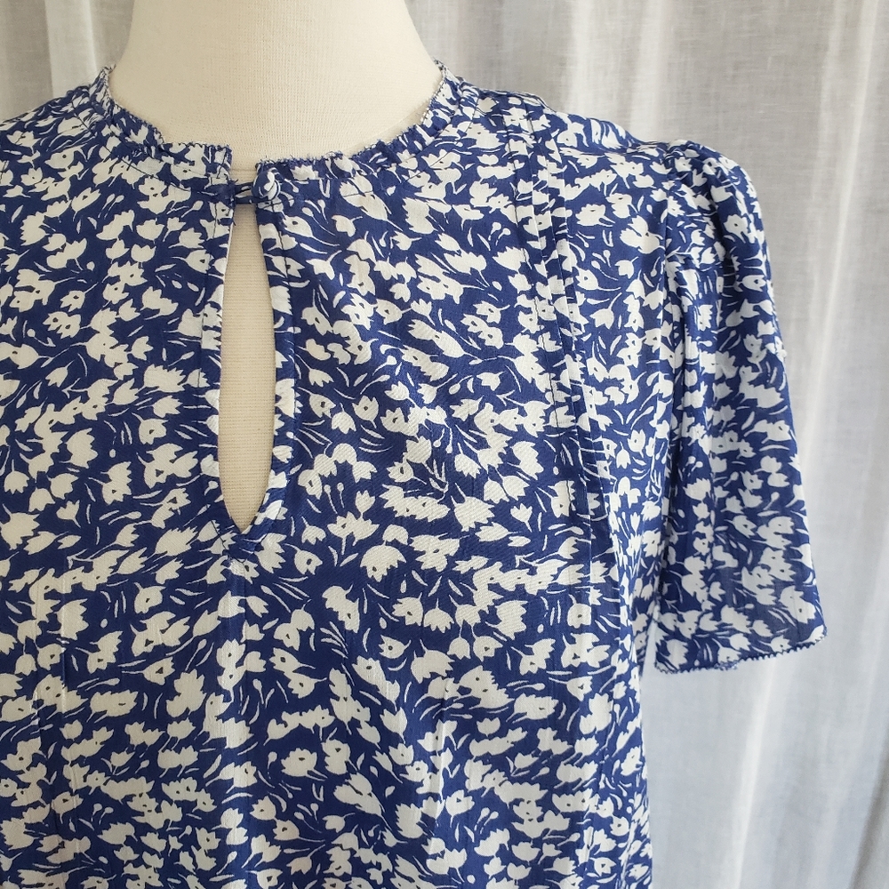 Lucky brand Blue Floral Blouse